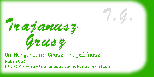 trajanusz grusz business card